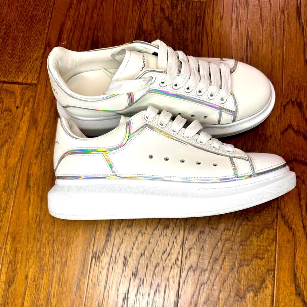 White original Alexander McQueen shoes size 9